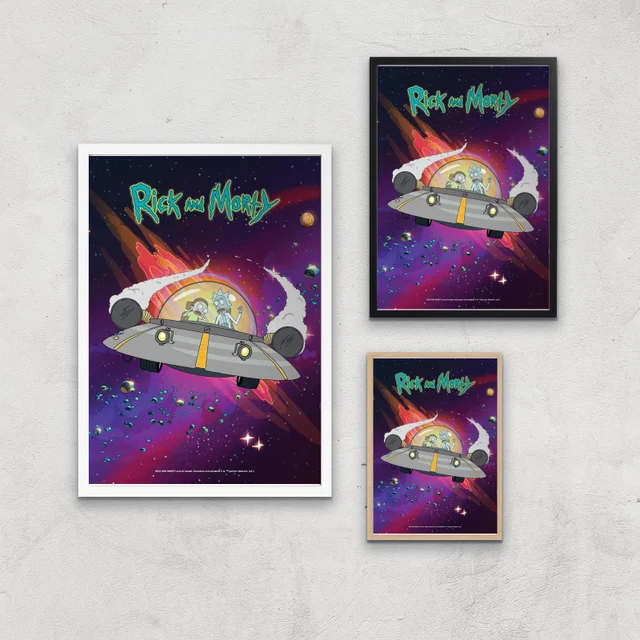 Rick and Morty Rocket Adventure Giclee Art Print