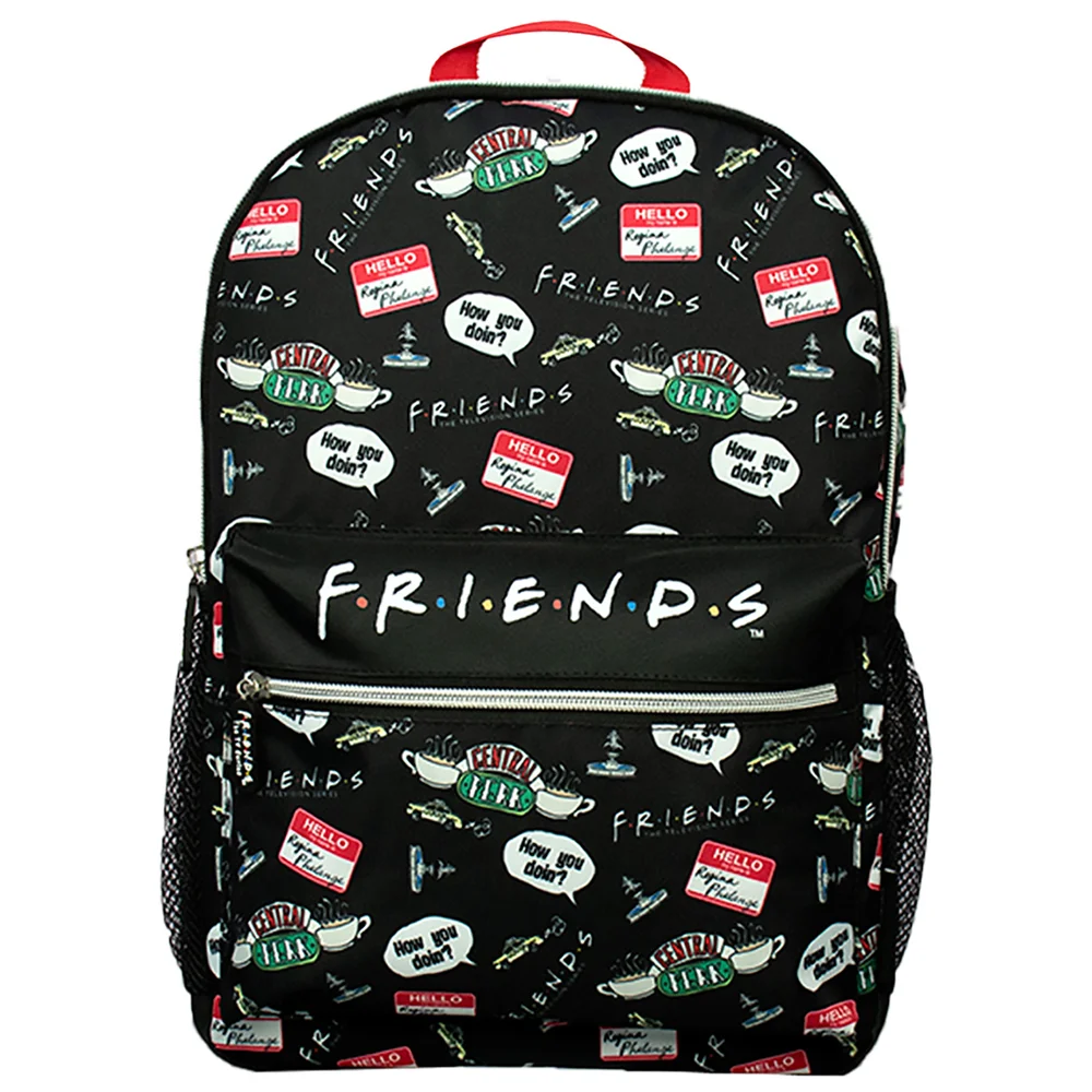 Friends Black AOP Backpack Image 1