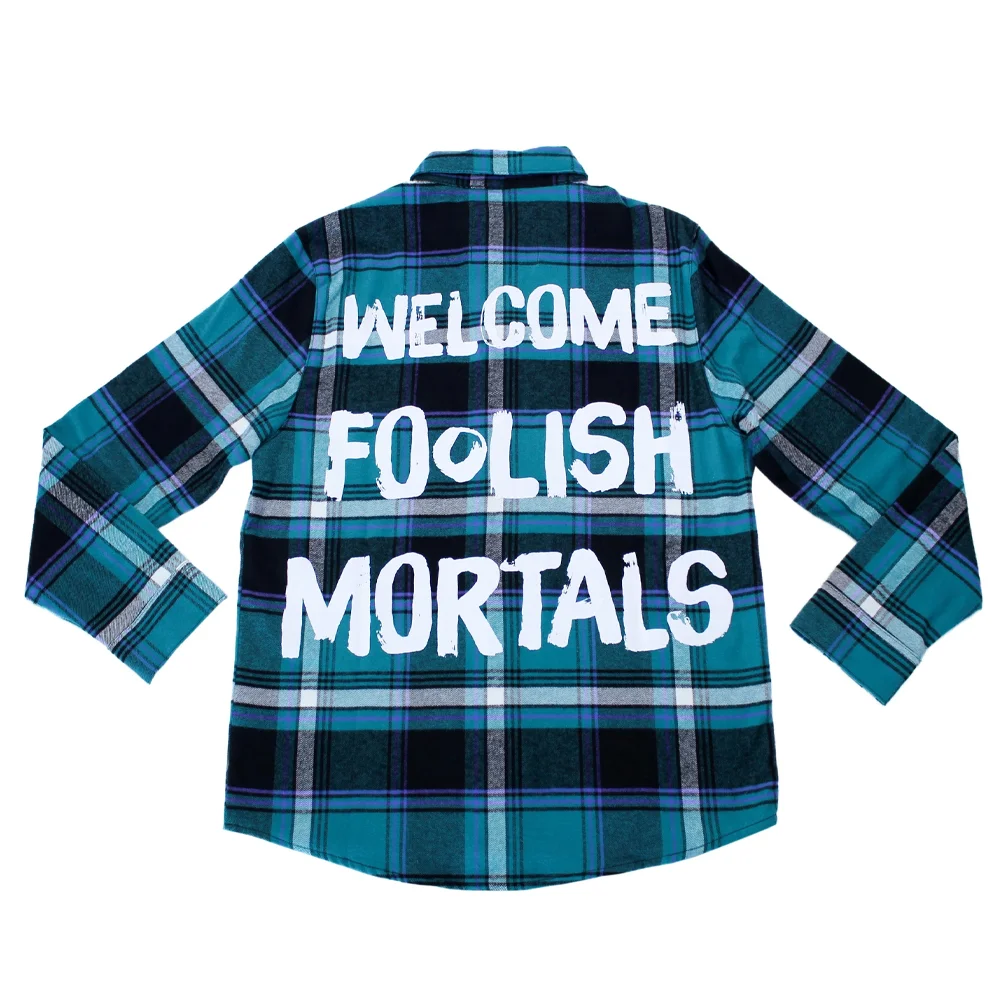 Cakeworthy Haunted Mansion Foolish Mortals Flannel - S Image 1