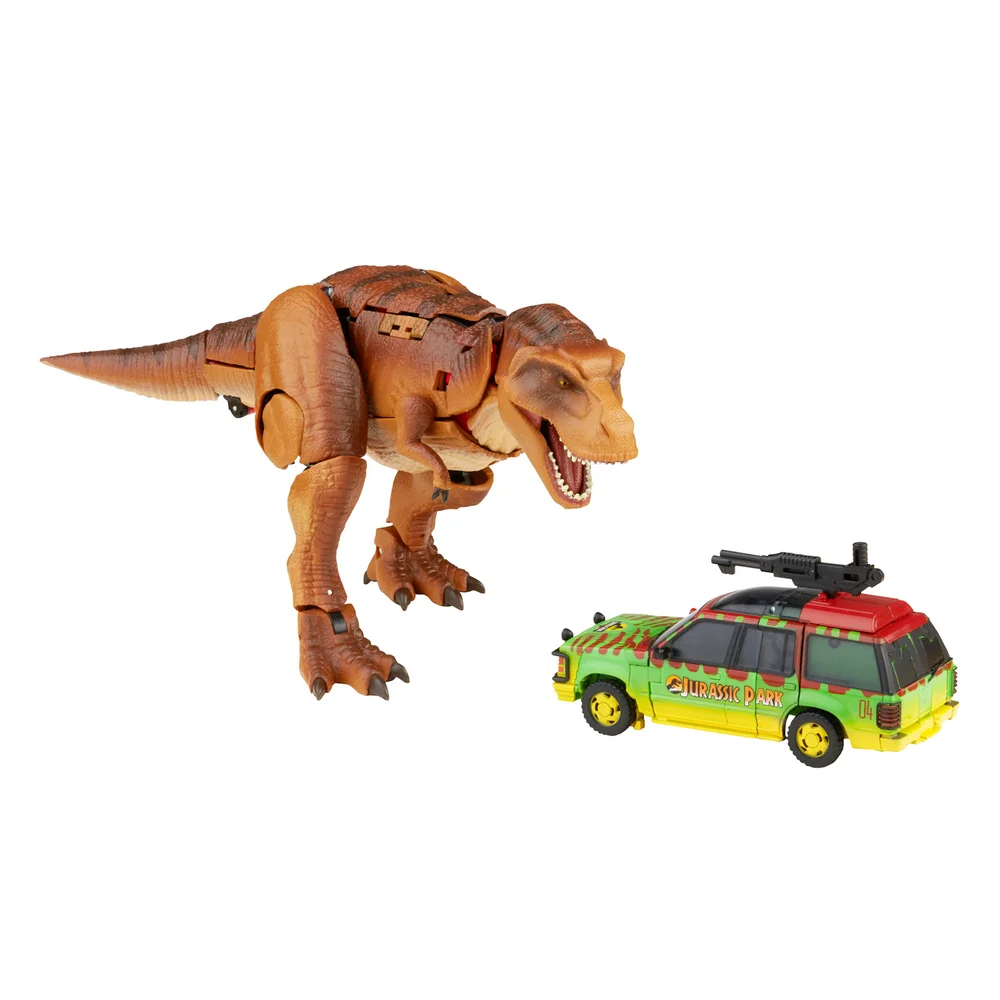 Hasbro Transformers Collaborative: Jurassic Park Mash-Up, Tyrannocon Rex & Autobot JP93 Action Figure Image 1