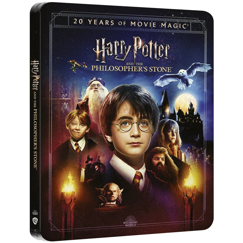 Harry Potter and The Philosopher's Stone - 4K Ultra HD Zavvi Exclusive 20th Anniversary Steelbook (Includes Blu-ray) Image 1