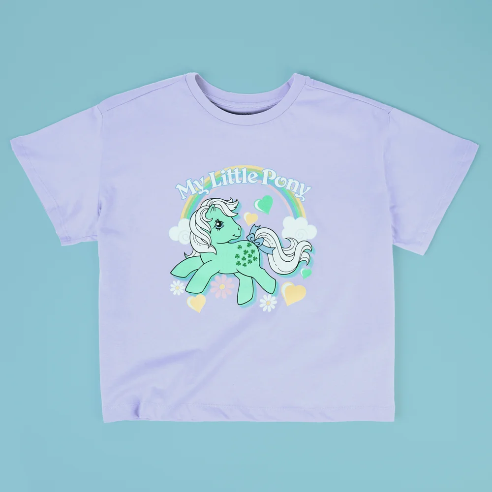 My Little Pony Minty Retro Women's Cropped T-Shirt - Lilac - XS - Lilac Image 1