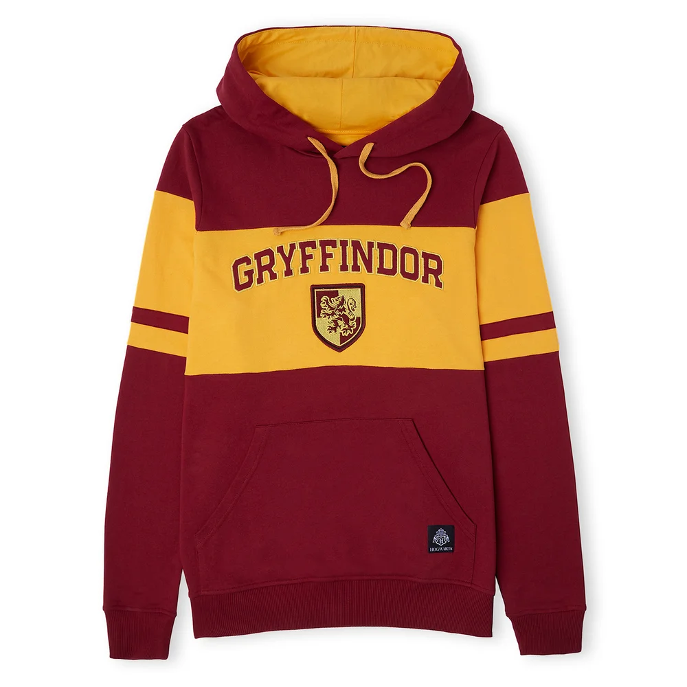 Gryffindor House Panelled Hoodie - Burgundy - XS Image 1