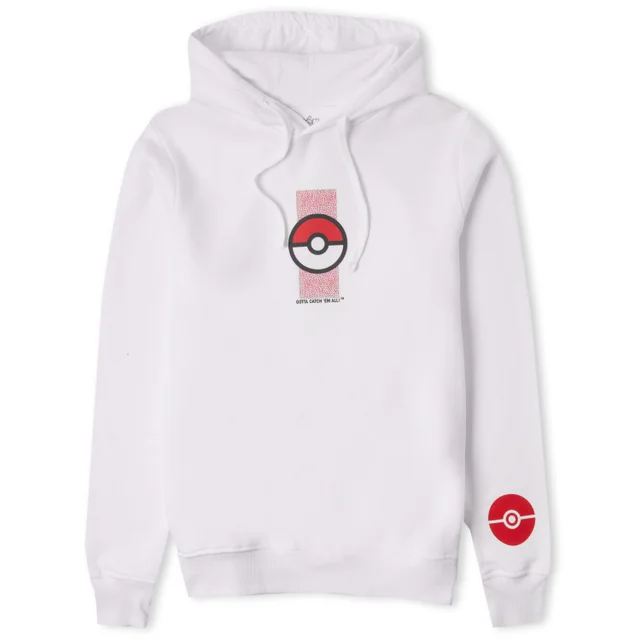 Pokémon Pokéball Unisex Hoodie - White