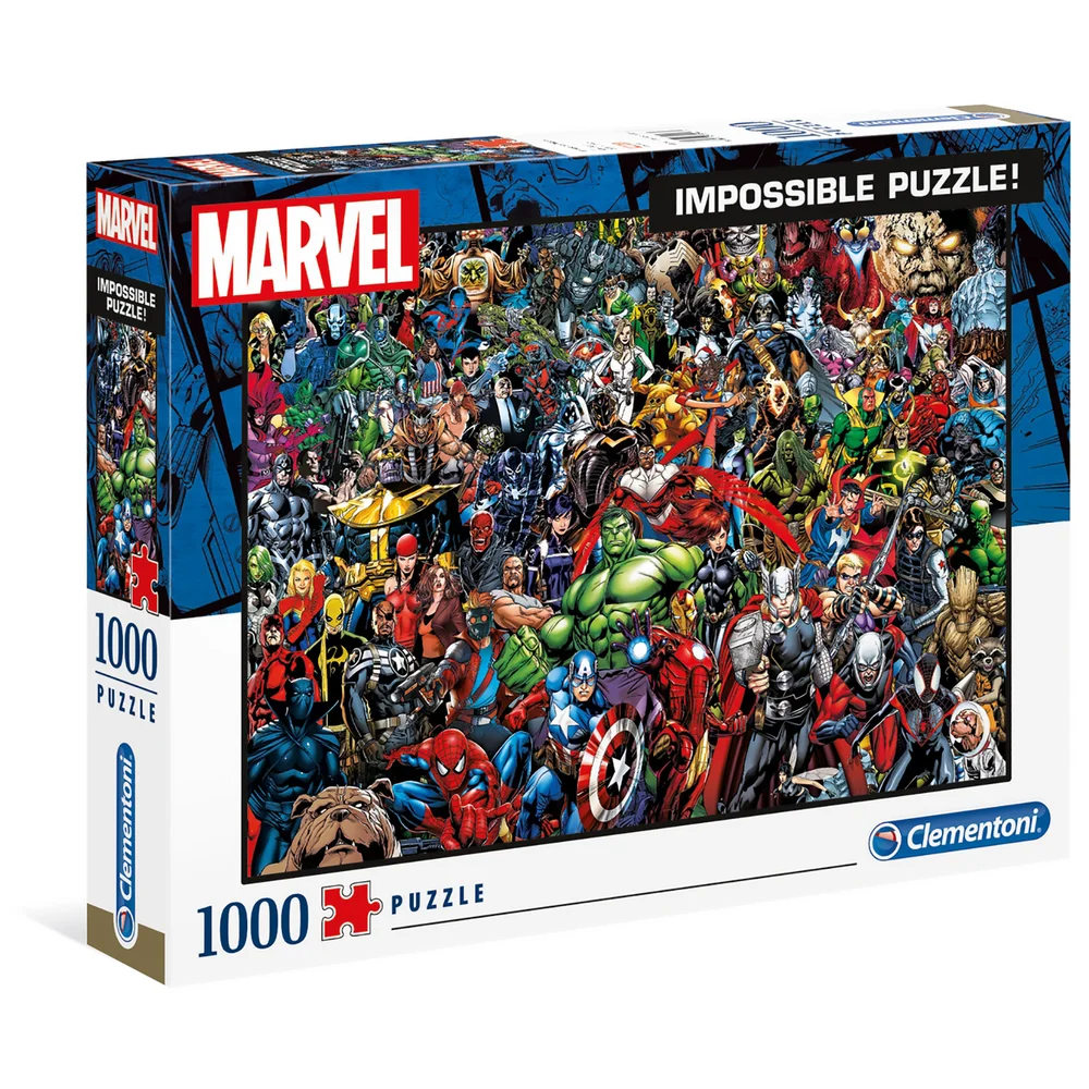 Clementoni 1000pcs Impossibe Jigsaw Puzzle - Marvel Avengers Image 1