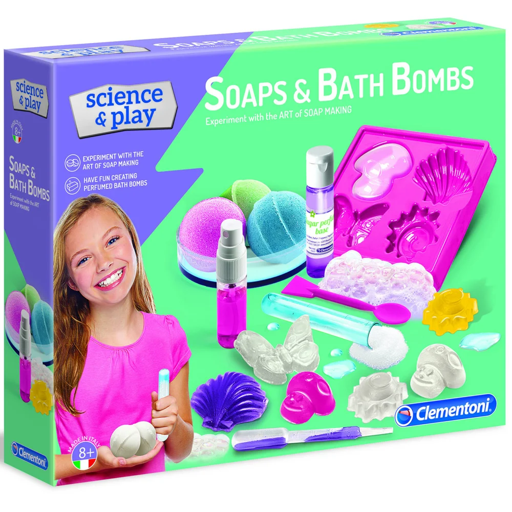 Clementoni Science & Play Soap & Bath Bombs Play Set Image 1
