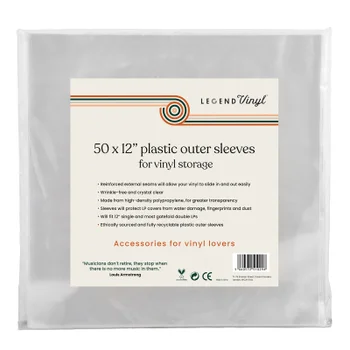 Legend Vinyl 50 x 12" Plastic Outer Sleeves