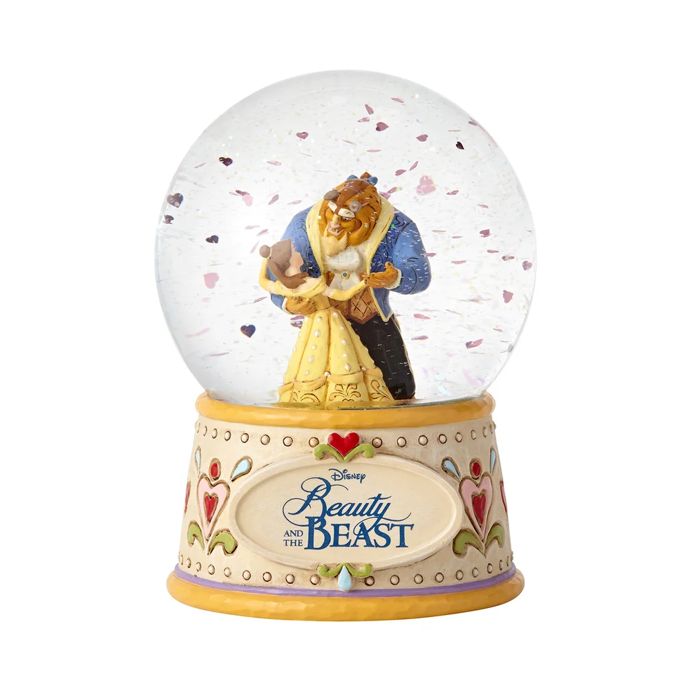 Disney Traditions Beauty and the Beast Moonlight Waltz Waterball Image 1