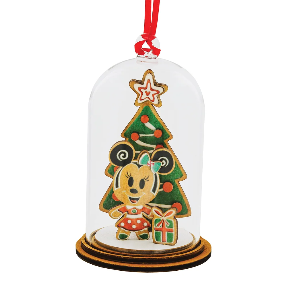 Enchanting Disney Merry Christmas Minnie Figurine Image 1