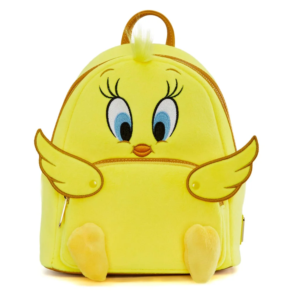 Loungefly Looney Tunes Tweety Plush Mini Backpack Image 1