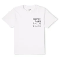 E.T. the Extra-Terrestrial Unisex T-Shirt - White - undefined undefined