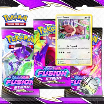 Pokémon TCG: Sword & Shield 8 Fusion Strike 3-Pack Boosters