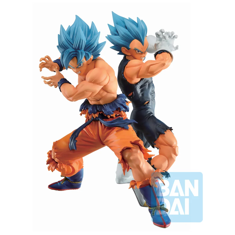 Bandai Ichibansho Figure Son Goku(Super Saiyan God Super Saiyan)&Vegeta(Super Saiyan God Super Saiyan) (Vs Omnibus Super) Statue Image 1