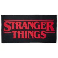 Stranger Things Logo Beach Towel - undefined undefined