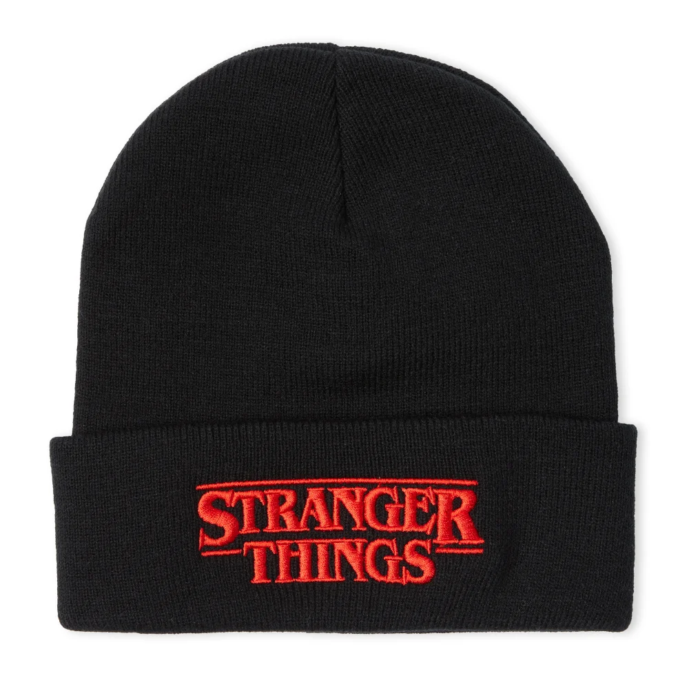 Stranger Things Logo Beanie -Black Image 1