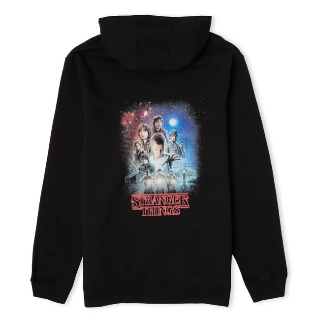 Stranger Things Poster Unisex Hoodie - Black