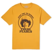 Stranger Things Dustin's Pearls Men's T-Shirt - Mustard - undefined undefined