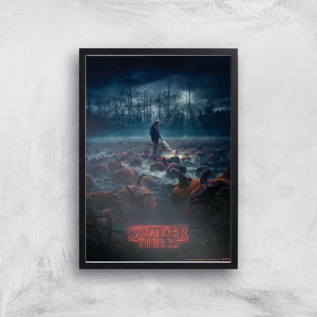 Stranger Things Pumpkin Patch Giclee Art Print