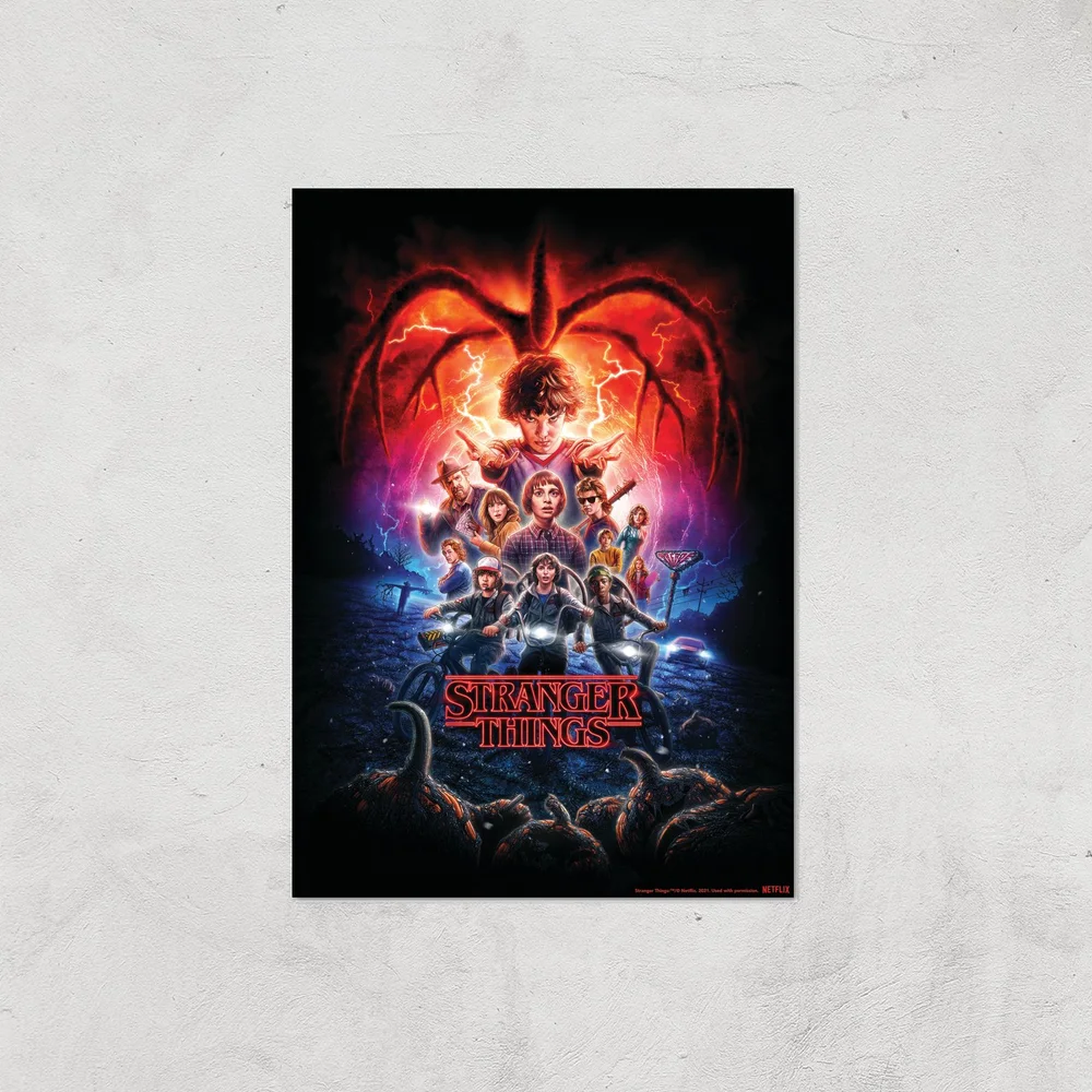 Stranger Things Season Two Poster Giclee Art Print - A3 - Print Only Image 1