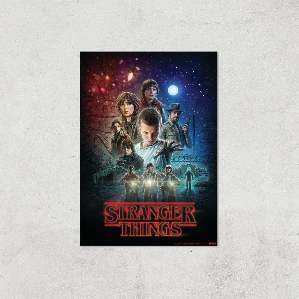 Stranger Things Season One Poster Giclee Art Print - A3 - Print Only Image 1