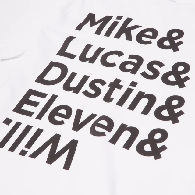 Stranger Things Character Lineup Women's T-Shirt - White