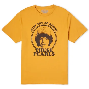 Stranger Things Dustin's Pearls Women's T-Shirt - Mustard