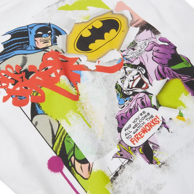 Batman Collage Unisex T-Shirt - White