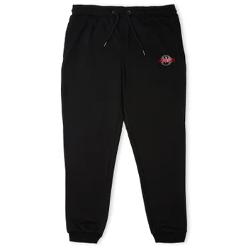 Batman Graffiti Embroidered Unisex Joggers - Black