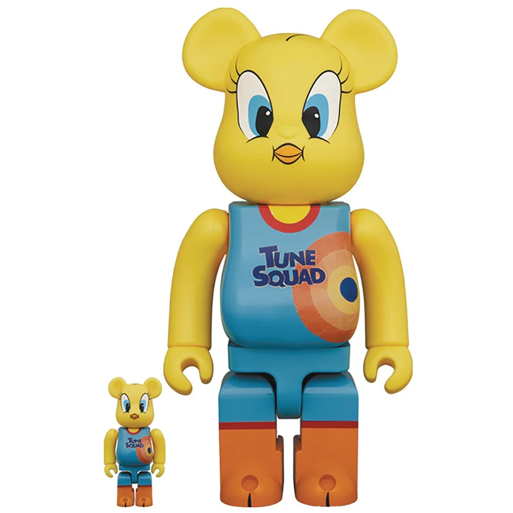 Medicom Space Jam: A New Legacy Tweety Bird 100% & 400% Be@rbrick 2-pack Image 1