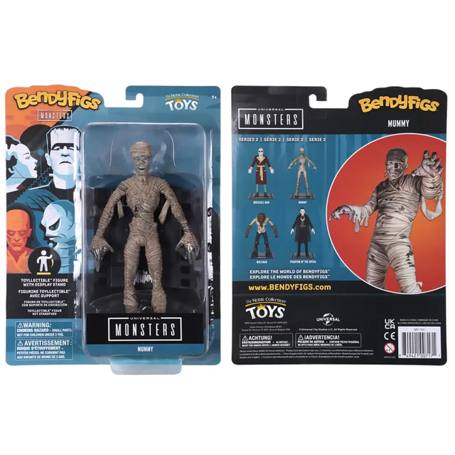 Noble Collection Universal Monsters The Mummy BendyFig 7.5 Inch Action Figure
