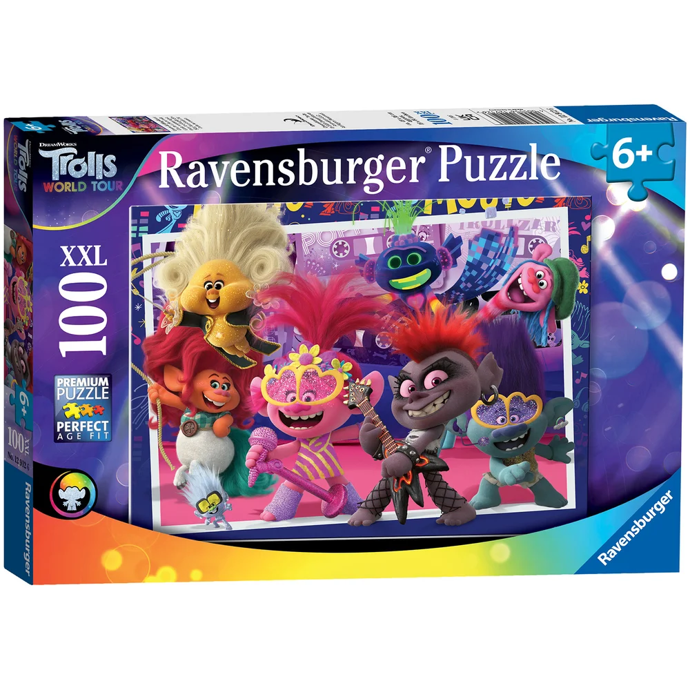 Ravensburger Trolls 2 World Tour, XXL 100 piece Jigsaw Puzzle Image 1