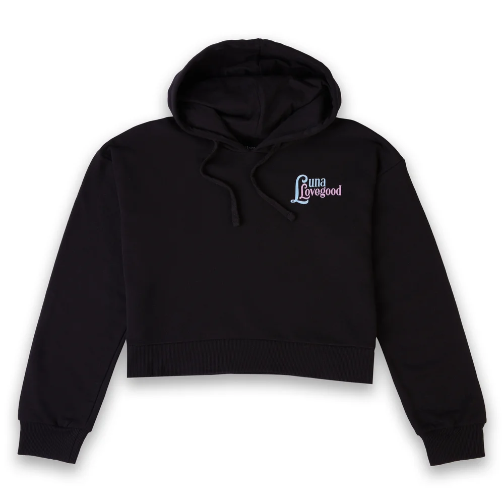 Harry Potter Luna Lovegood The Things We Lose Women's Cropped Hoodie - Black - XS - Black Image 1