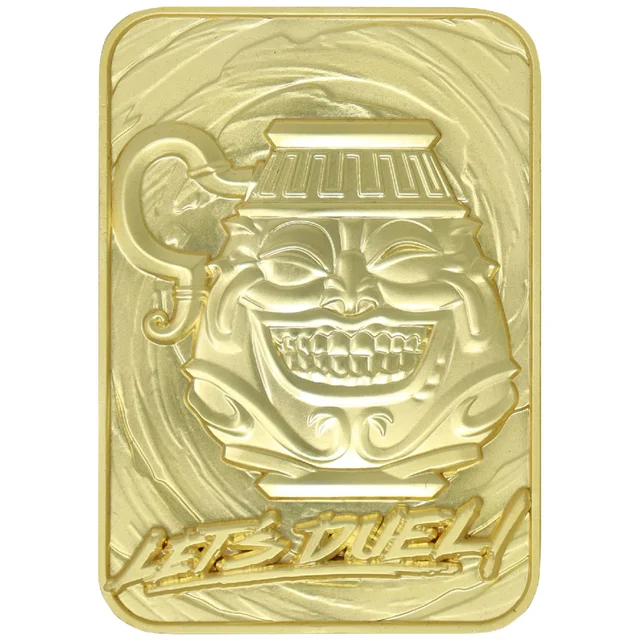Fanattik: Yu-Gi-Oh! Limited Edition 24K Gold Plated Collectible - Pot of Greed