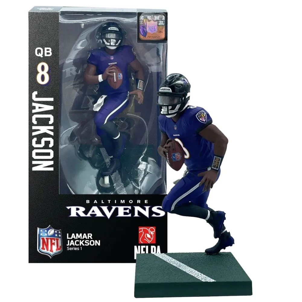 NFL Baltimore Ravens 7" Action Figure - Lamar Jackson Image 1