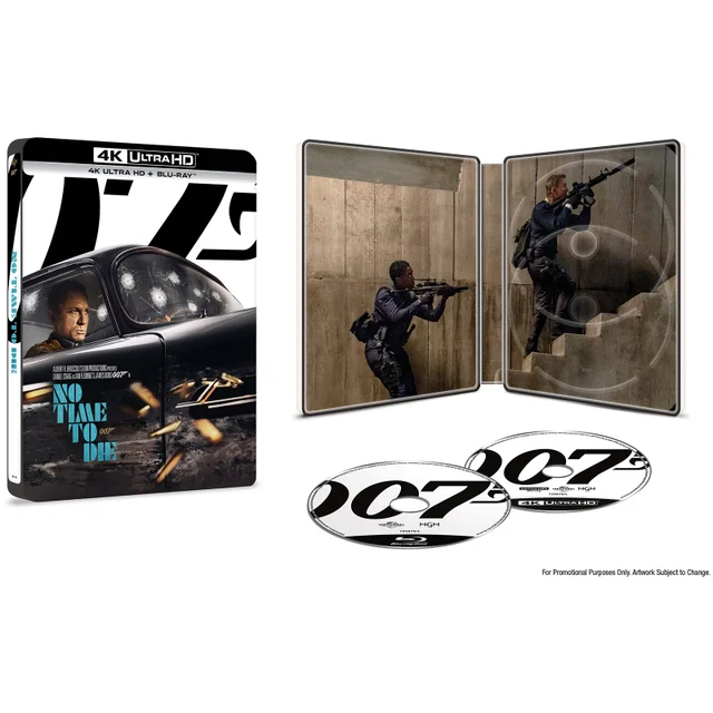 No Time to Die - 4K Ultra HD Zavvi Exclusive Steelbook