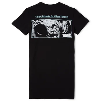 The Thing The Ultimate In Alien Terror Women's T-Shirt Dress - Black