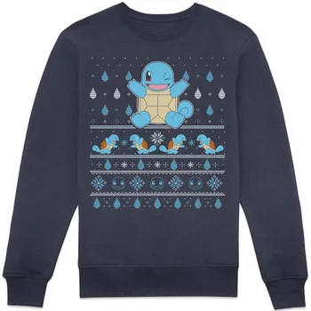 Pokémon Jingle Shells Unisex Christmas Jumper - Navy