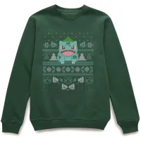 Pokémon Deck The Halls Unisex Christmas Jumper - Green - undefined undefined