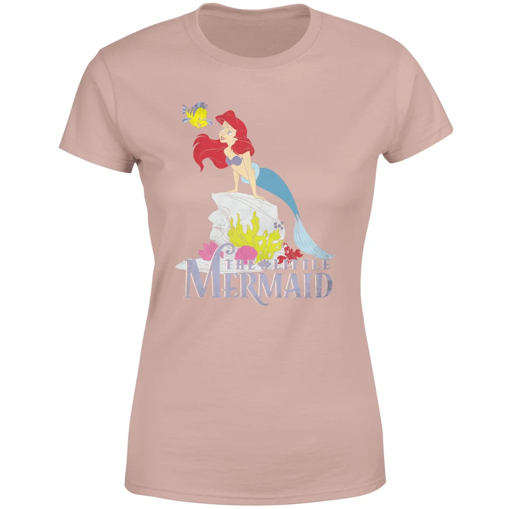 Disney Little Mermaid Sea Friend Women's T-Shirt - Dusty Pink - XL Image 1