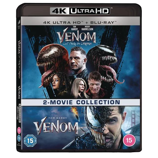 Venom 1&2: (2018) & Let There Be Carnage - 4K Ultra HD (Includes Blu-ray)