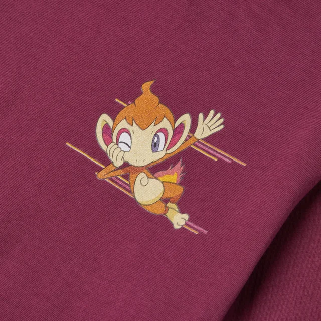 Pokémon Chimchar Unisex T-Shirt - Burgundy