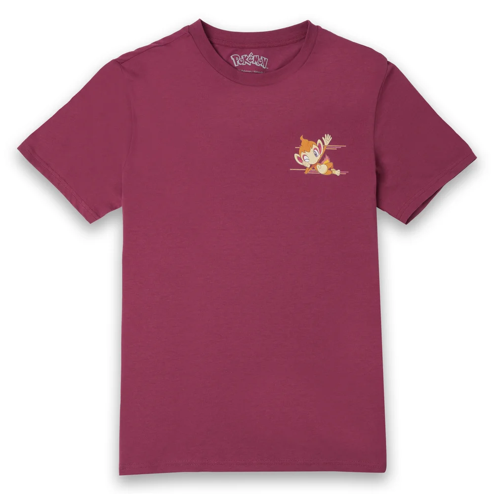 Pokémon Chimchar Unisex T-Shirt - Burgundy - S Image 1