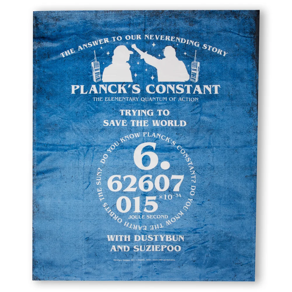 Stranger Things Planck's Constant Fleece Blanket - M Image 1