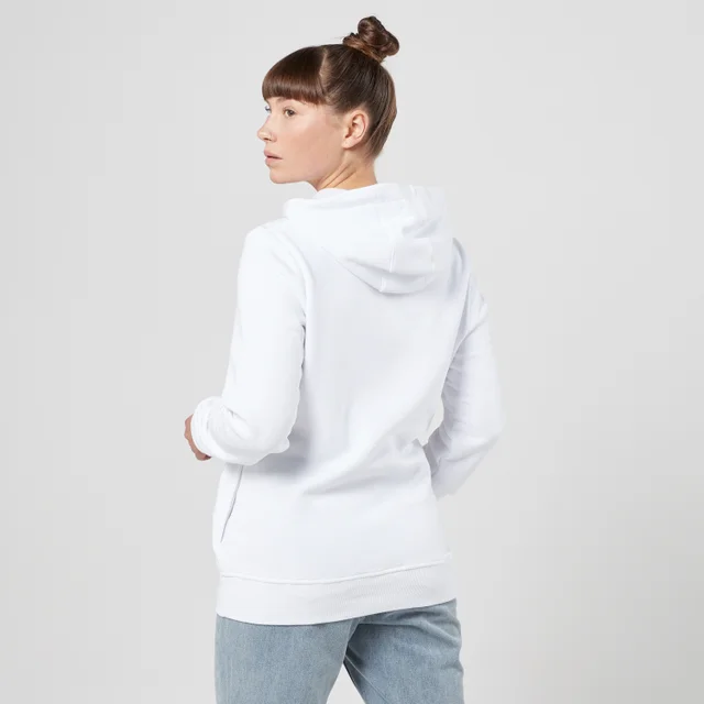 Stranger Things El And Max Material Girls Hoodie - White