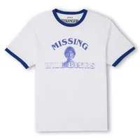 Stranger Things Will Byers' Search Party Unisex Ringer T-Shirt - White / Blue - undefined undefined
