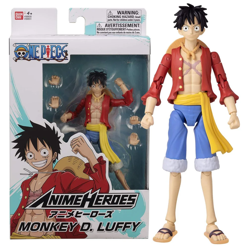 Bandai Anime Heroes One Piece Monkey D. Luffy Action Figure Image 1