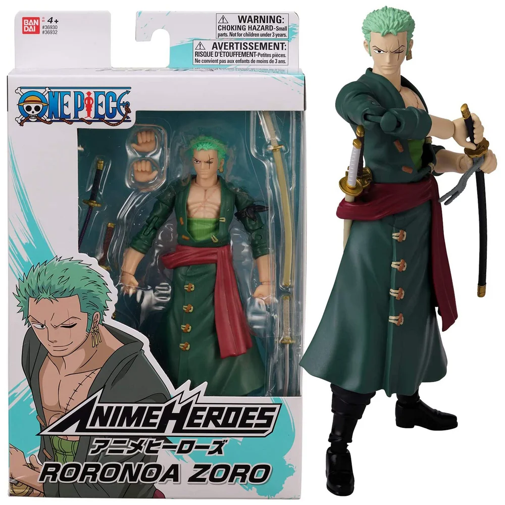 Bandai Anime Heroes One Piece Roronoa Zoro Action Figure Image 1