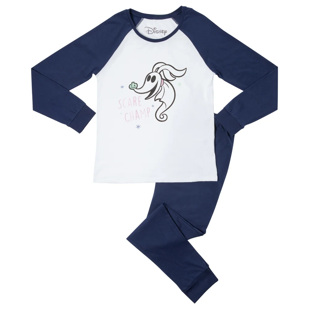 Disney Scare Champ Men's Pyjama Set - Navy White - S Image 1