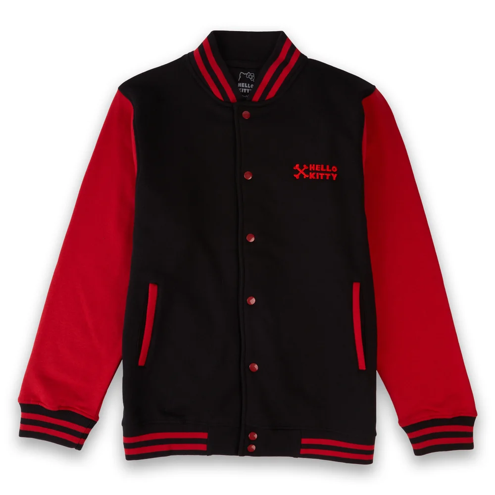 Hello Kitty Varsity Jacket - Black / Red - M - Black Image 1