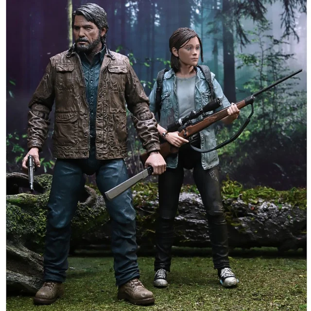 NECA The Last of Us Part 2 Joel and Ellie Ultimate Action Figures 2 Pack
